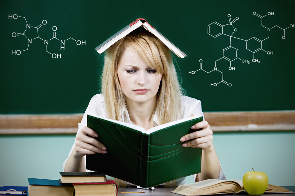 chemistry study girl